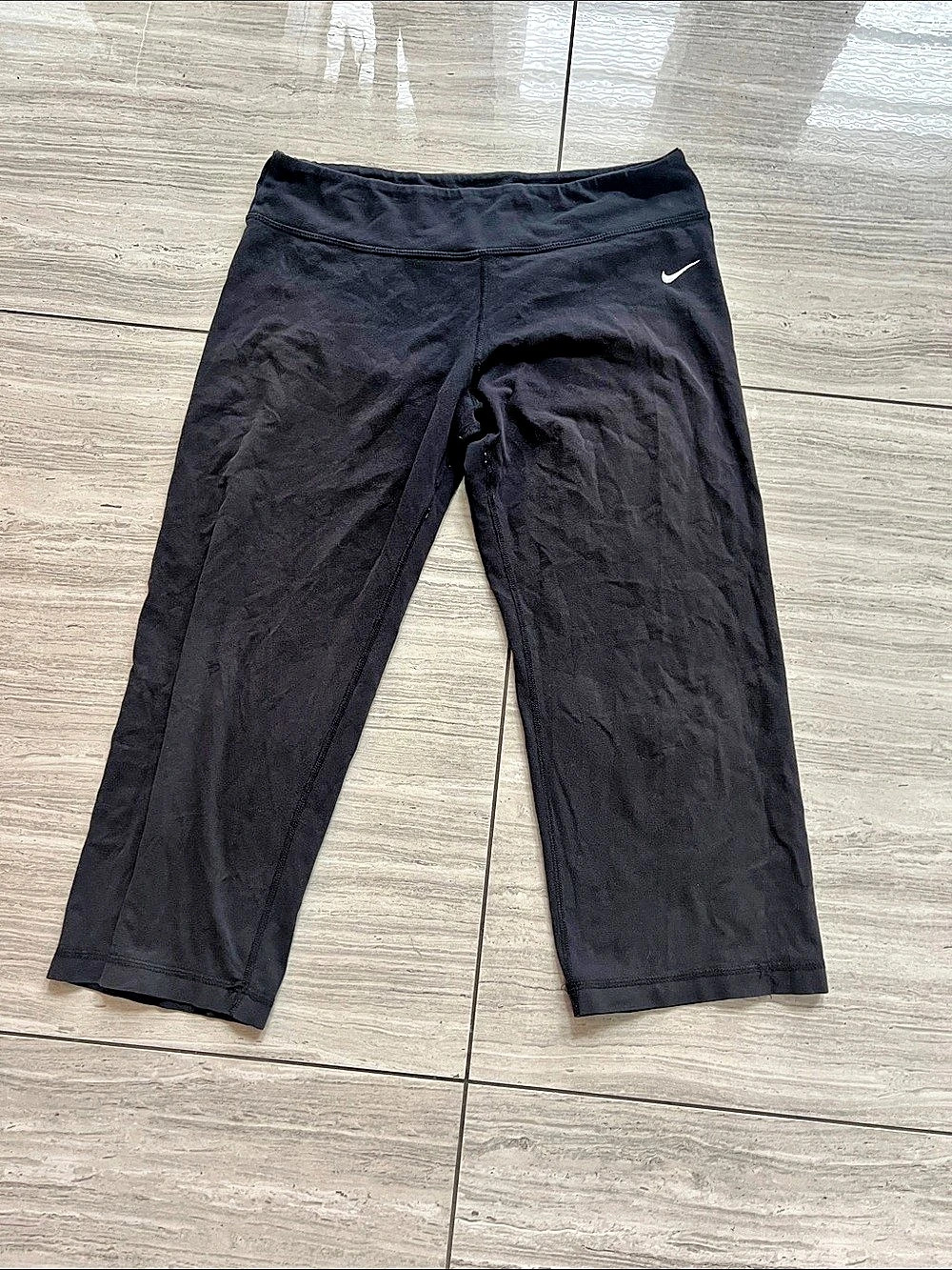 Nike The Athletic Dept Vintage Capri Pants Black large